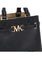 Michael Kors Reed Small Two-Tone Pebbled Leather Belted Satchel - Black