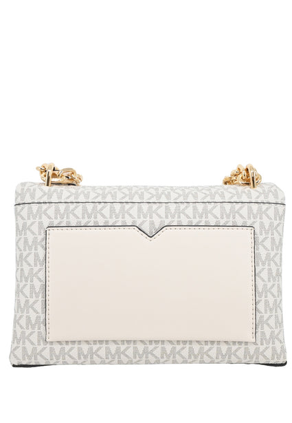Michael Kors Cece Medium Logo Shoulder Bag - Vanilla