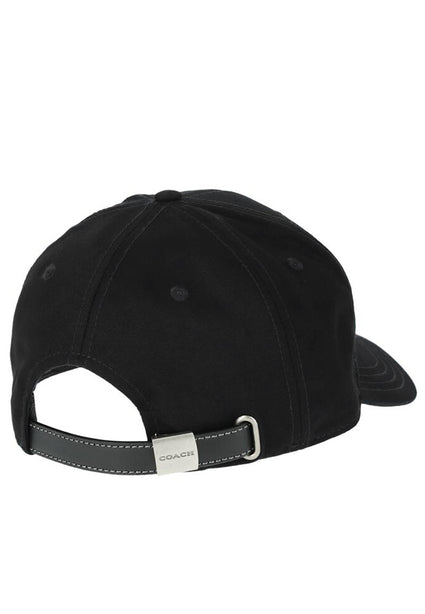 Coach Embroidered Baseball Hat - Black
