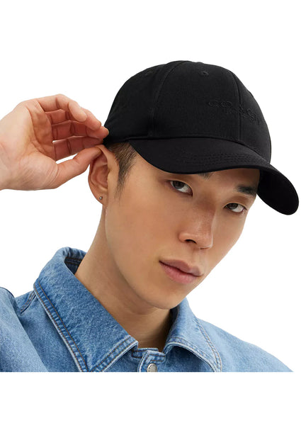 Coach Embroidered Baseball Hat - Black