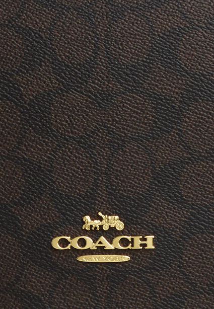 Coach Quinn Bag In Signature Canvas - Walnut/Black