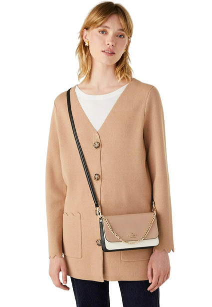 Kate Spade Madison Small Flap Crossbody - Toasted Hazelnut