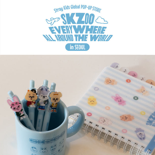 SKZOO Acrylic Gel Pen Set- SKZOO Everywhere All Around The World(International Shipping)