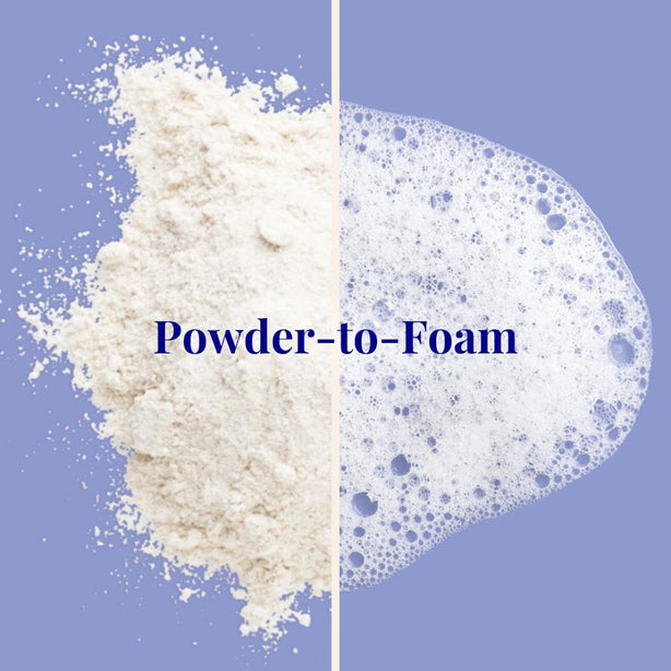 The Powder Shampoo  Relaxing Body Foam Wash For All Skin Types Lavender & Chamomile  100g