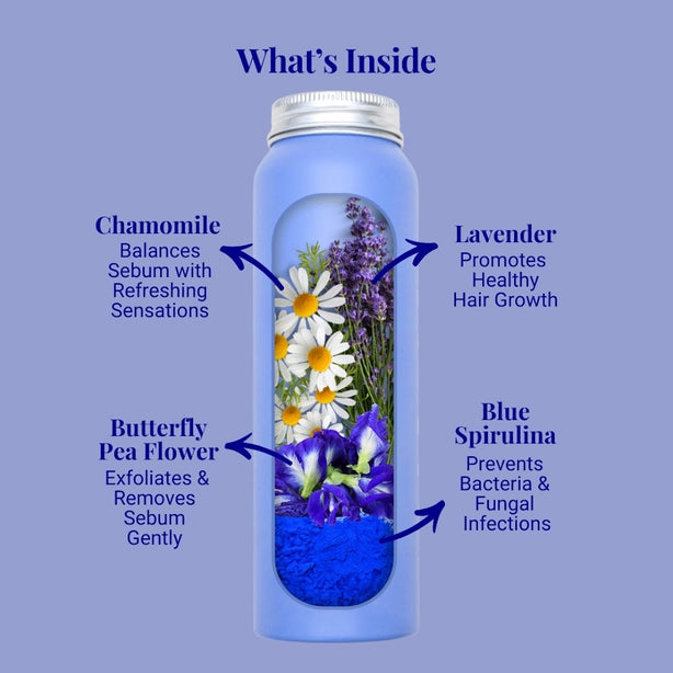 The Powder Shampoo  Relaxing Body Foam Wash For All Skin Types Lavender & Chamomile  100g