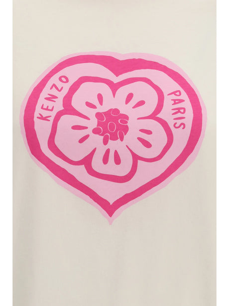 Kenzo Boke Heart T-shirt - Ecru