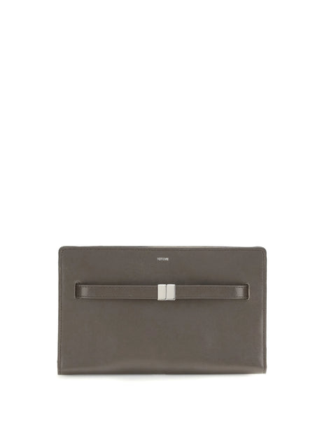 Toteme Belted leather crossbody Bag - Bark