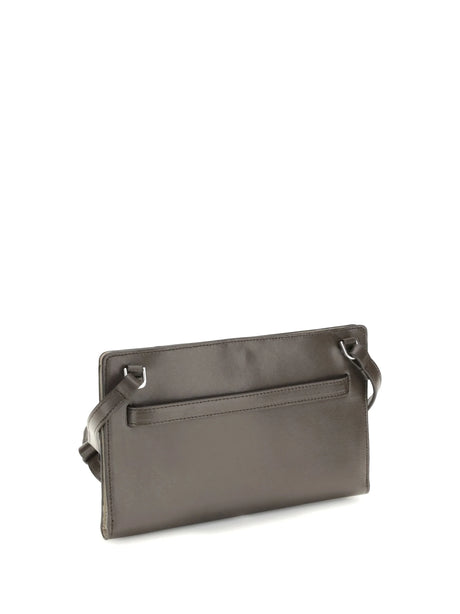 Toteme Belted leather crossbody Bag - Bark