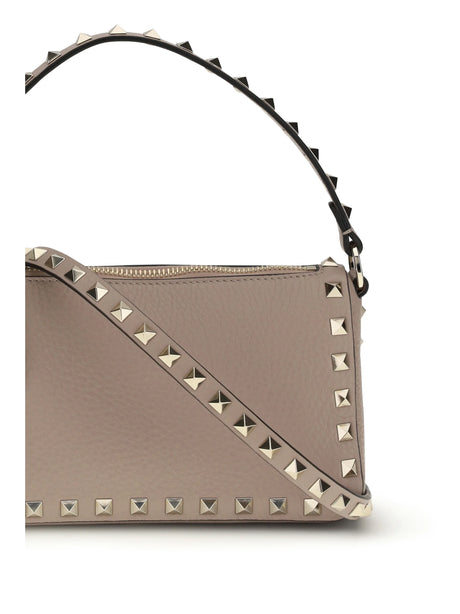 Valentino Garavani Rockstud Shoulder Bag - Poudre