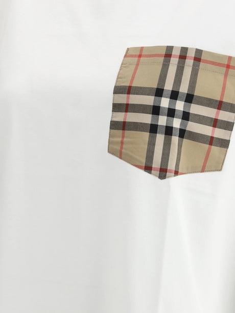 Burberry Archive Check pocket T-shirt - White