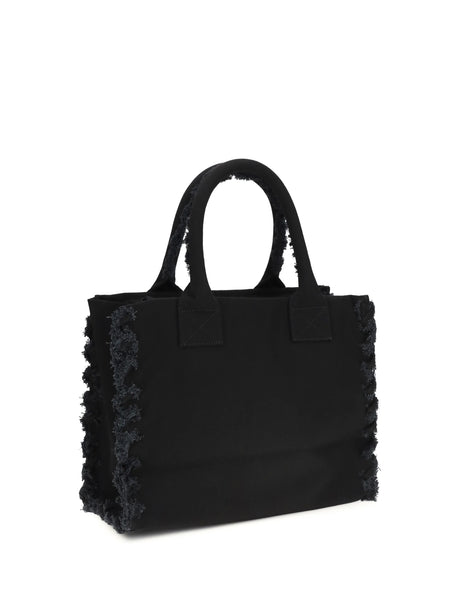 Pinko Canvas Tote Bag - Black Limousine