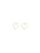 Self-Portrait Embellished heart Earrings - Gold