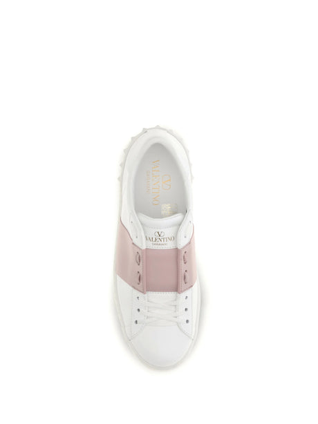 Valentino Garavani Open Sneakers - White/Water Rose/White