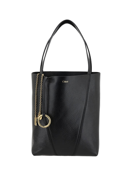 Chloé Spin Shoulder Bag - Black
