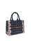 Pinko Canvas Tote Bag - Multicolor Blue-Antique Gold