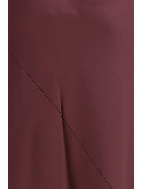 Pinko Farro satin Dress - Burgundy - Degustaz. Vino