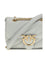 Pinko Love Mini Puff Shoulder Bag - Grey Pearl-Antique Gold