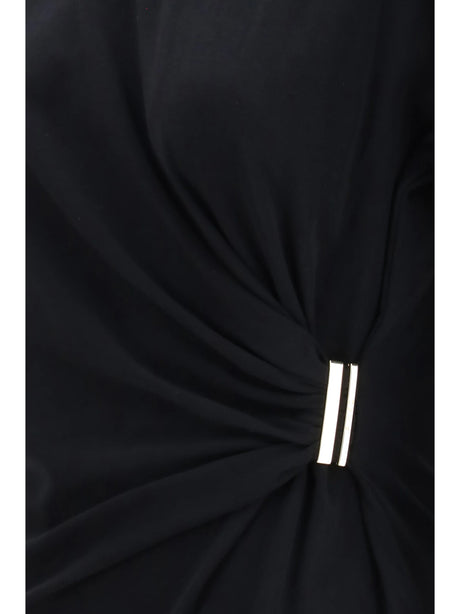 Pinko Draped Mary T-shirt - Black Limousine
