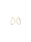 Self-Portrait Golden Hammered Crystal Earrings