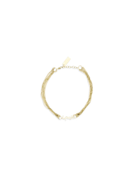 Saint Laurent Cassandre Tassel Bracelet - Gold/Metallic