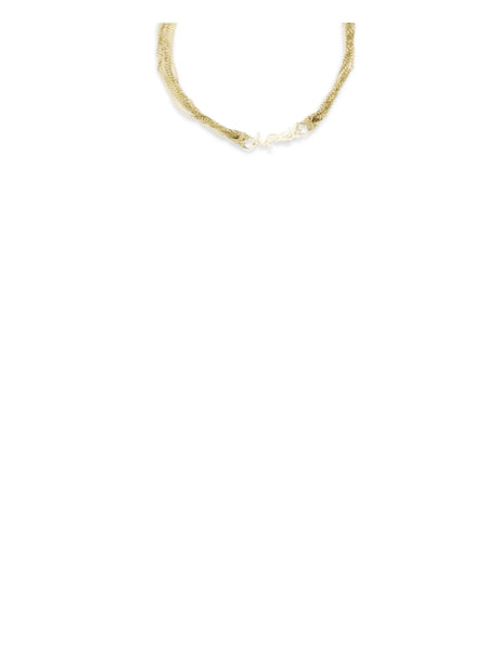 Saint Laurent Cassandre Tassel Bracelet - Gold/Metallic