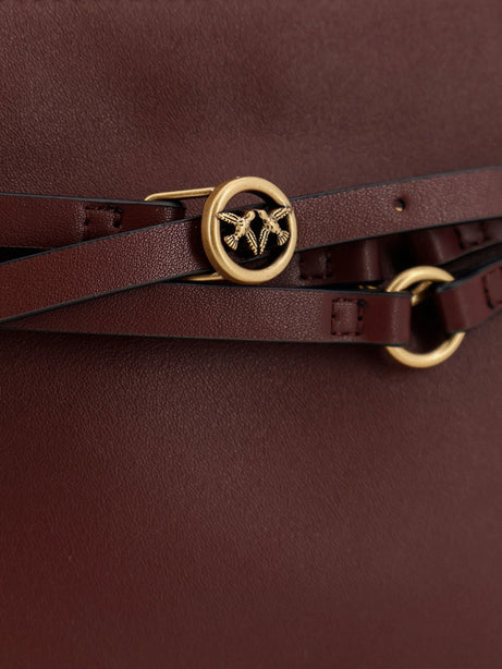 Pinko Leather Belt Bag shoulder bag - Burgundywine