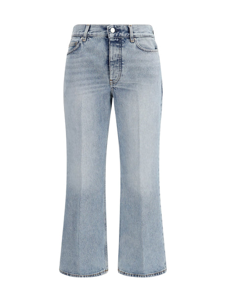Toteme Cotton flared-hem Jeans - True Vintage