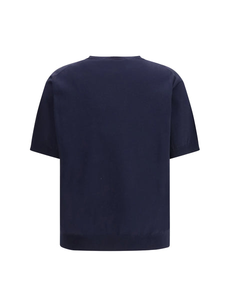 Prada Silk crewneck Sweater - Blu+Pervinca