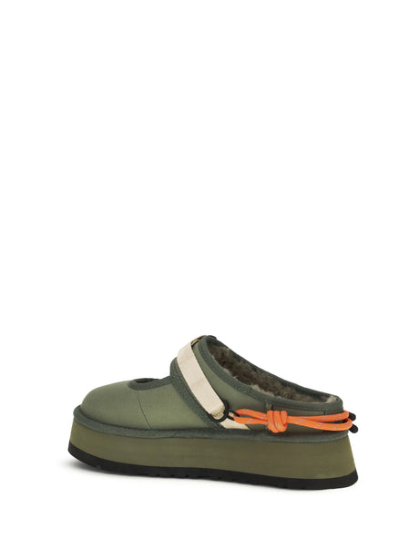 Ugg Bea Wildwood Mary Jane Mules - Burntolive