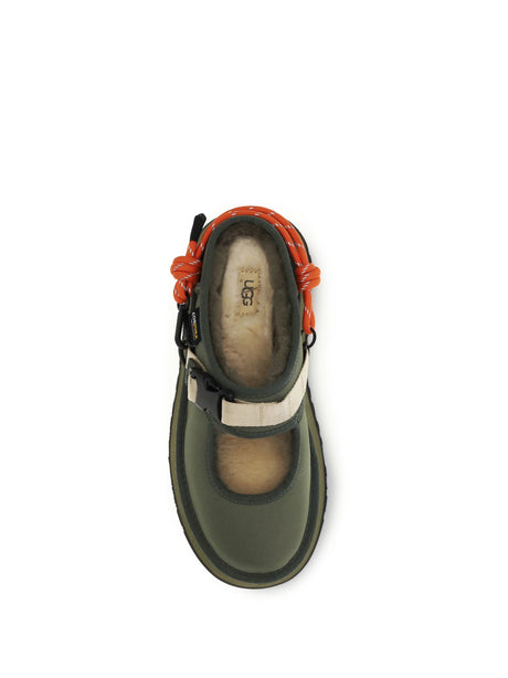 Ugg Bea Wildwood Mary Jane Mules - Burntolive