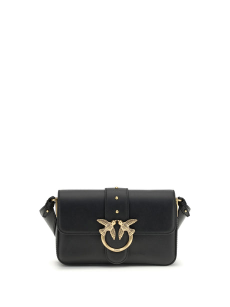 Pinko Mini Love Shoulder Bag - Black Antique