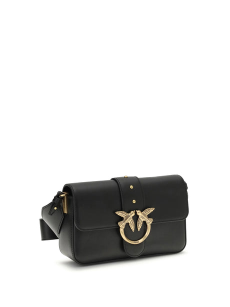 Pinko Mini Love Shoulder Bag - Black Antique