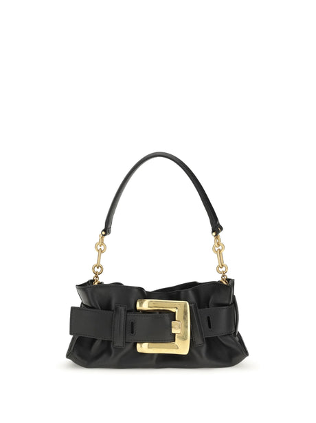Balmain Mini Anthem Bag in calfskin leather - 0pa Noir