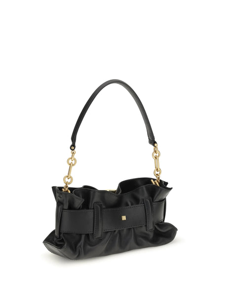 Balmain Mini Anthem Bag in calfskin leather - 0pa Noir