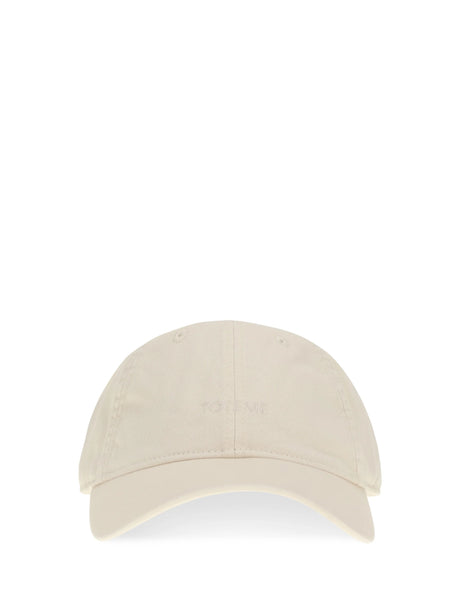 Toteme Cotton Baseball Cap - Pebble