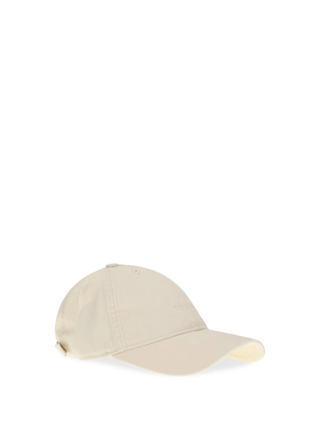 Toteme Cotton Baseball Cap - Pebble