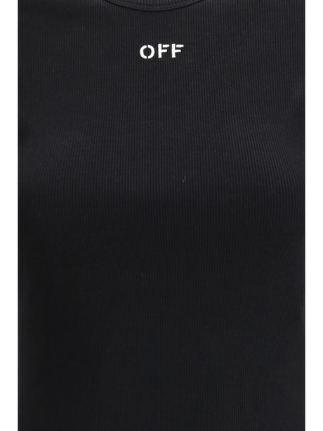 Off-White Off Stamp Rib Basic T-shirt - Black-White