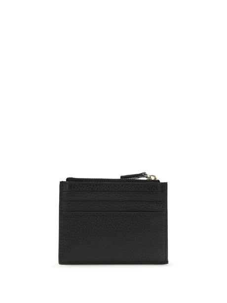 Valentino Garavani Rockstud Zip Card Holder - Black