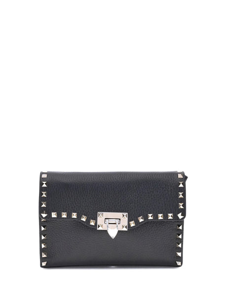 Valentino Garavani Rockstud leather Shoulder Bag - Black