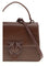Pinko Love One Handbag - Burgundy Wine- Block Color