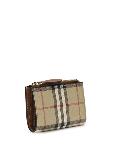 Burberry Check printed canvas Wallet - Vntg Chk/Briar Brown