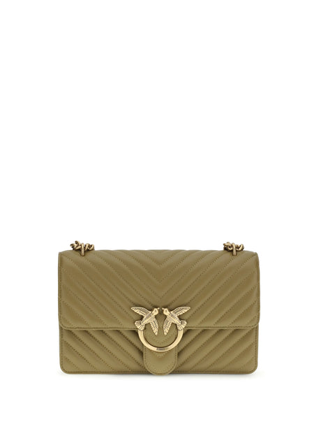 Pinko Love One Classic Shoulder Bag - Green Canguro