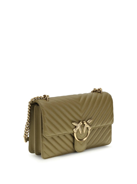 Pinko Love One Classic Shoulder Bag - Green Canguro