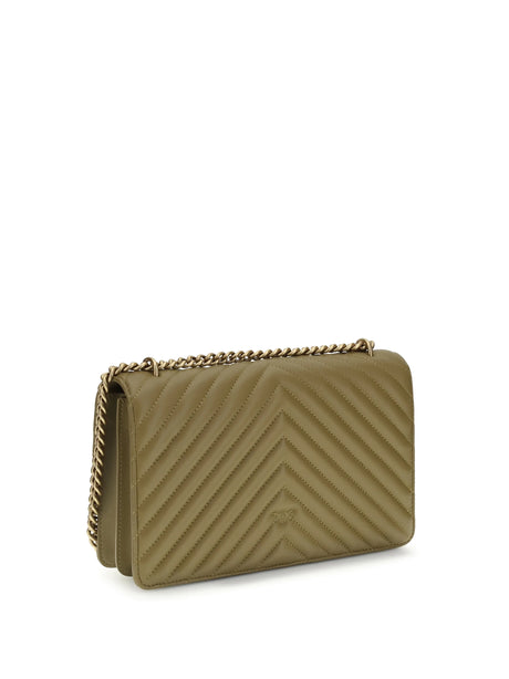 Pinko Love One Classic Shoulder Bag - Green Canguro