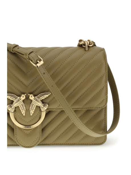 Pinko Love One Classic Shoulder Bag - Green Canguro