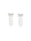 Self-Portrait Cascade bow Earrings with pearls