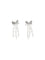 Self-Portrait Cascade bow Earrings with pearls