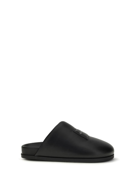 Givenchy Leather Mules - Black
