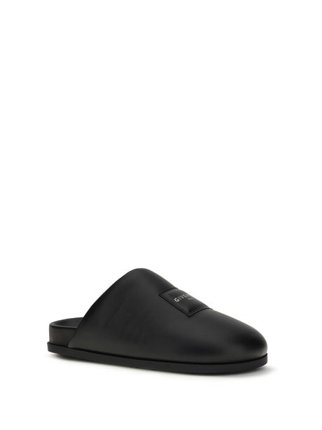 Givenchy Leather Mules - Black