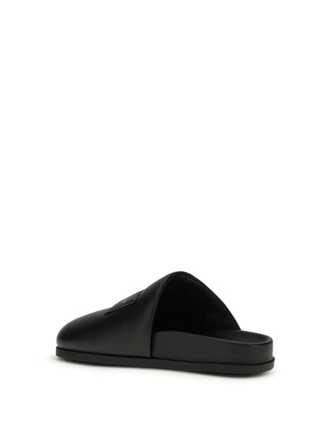 Givenchy Leather Mules - Black